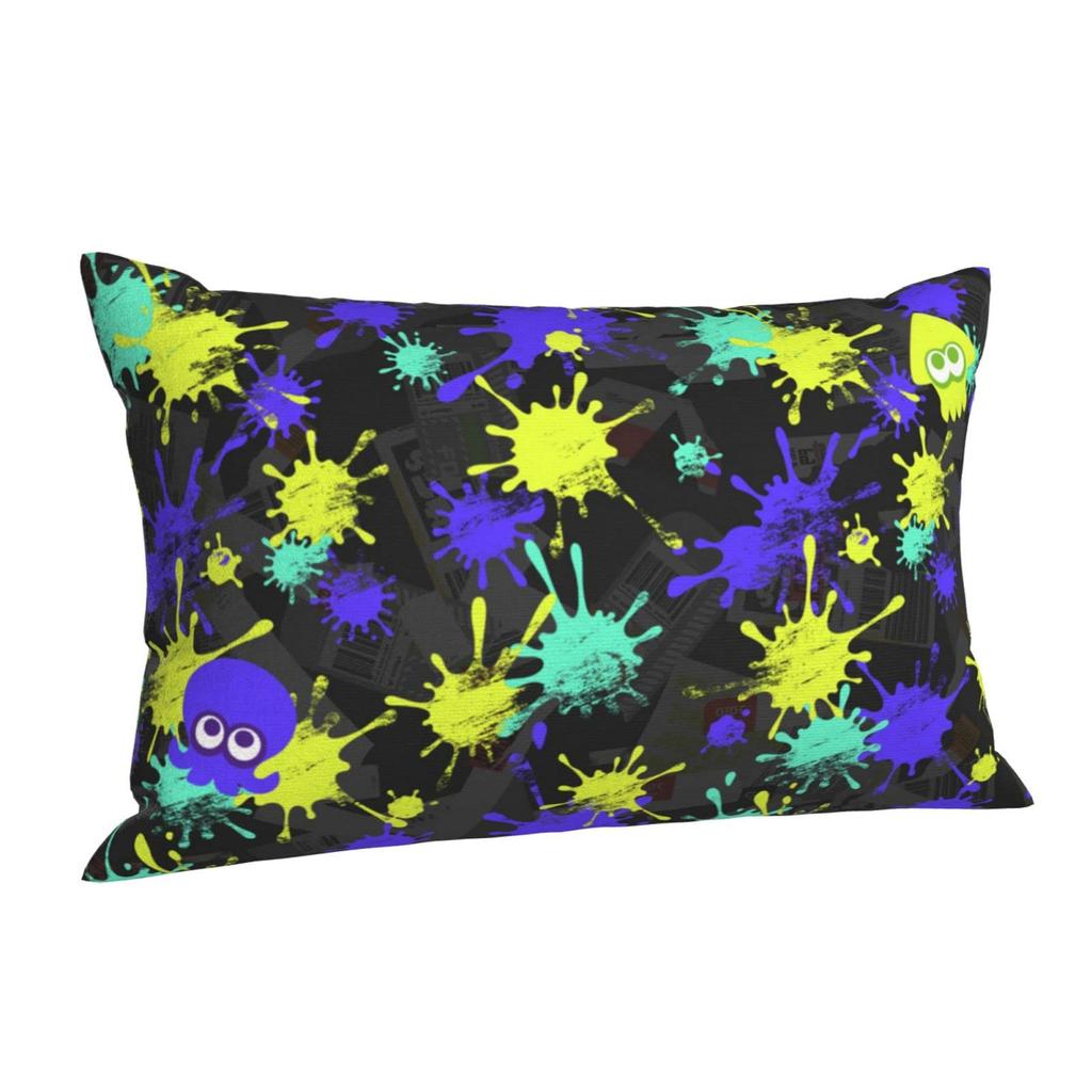 Splatoon Pillow Cover Dust Mite Odor Pillowcase Soft and Comfortable Interior Sofa Decor Pillow Cover Cushion Cover Envelope Pillow Cover Suitable for