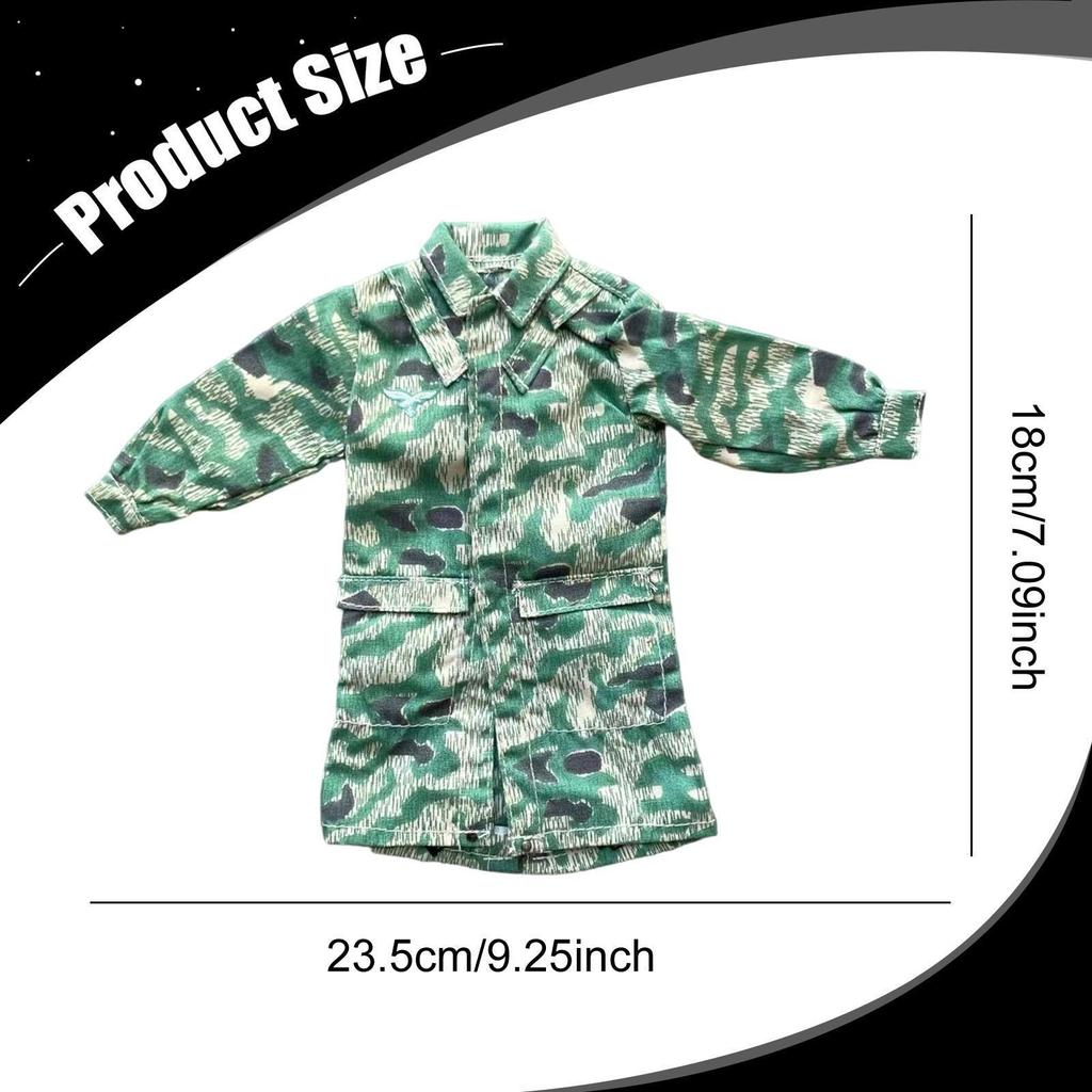 1/6 Scale Male Action Figure Clothes Man Top Clothing Realistic Long Sleeved Dress Up