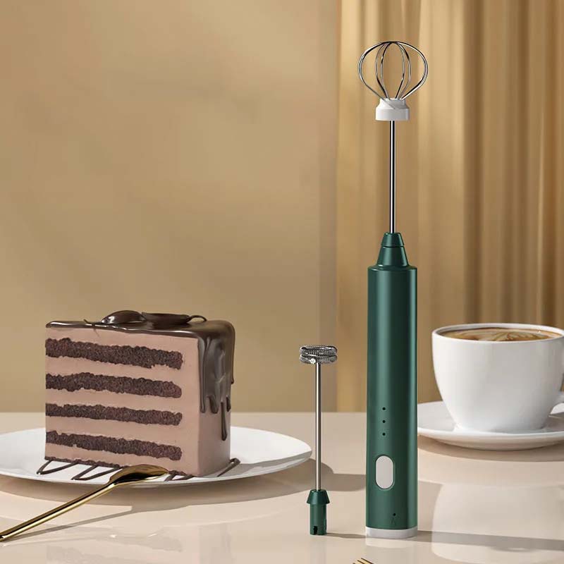 Electric Egg Beater Automatic Whisk Mixer Hand-held Cake Egg Cream Frother Machine USB Charging Kitchen Mixer Blender Machine Frothers Whisk Stirrer