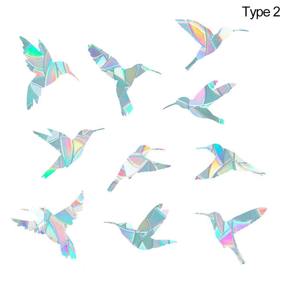 

Предотвратить столкновение птиц стеклянные наклейки кошка окно цепляется Колибри статические наклейки Радуга Призма type 2
