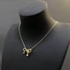 Elegant Bowknot Necklace Minimalist Metal Alloy Butterfly Knot Clavicle Chain Dainty Choker Jewelry for Women Teen Girls