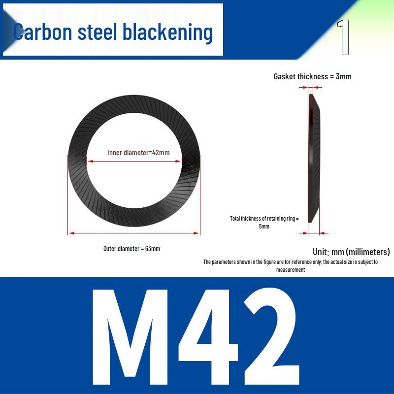 304 Stainless Steel Double-Sided Serrated Lock Washer, Anti-slip Butterfly-shaped, M3-M42