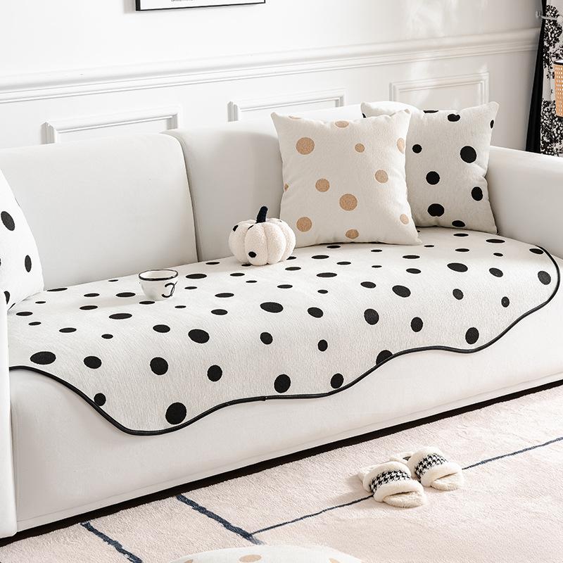 Irregular Chenille Sofa Cushion Four Seasons Universal Non-Slip Cushion Special-Shaped High-Grade Gradient Color Lazy Style Cover Cloth