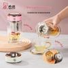 HEENOOR Double-Layer Antibacterial Glass Cup