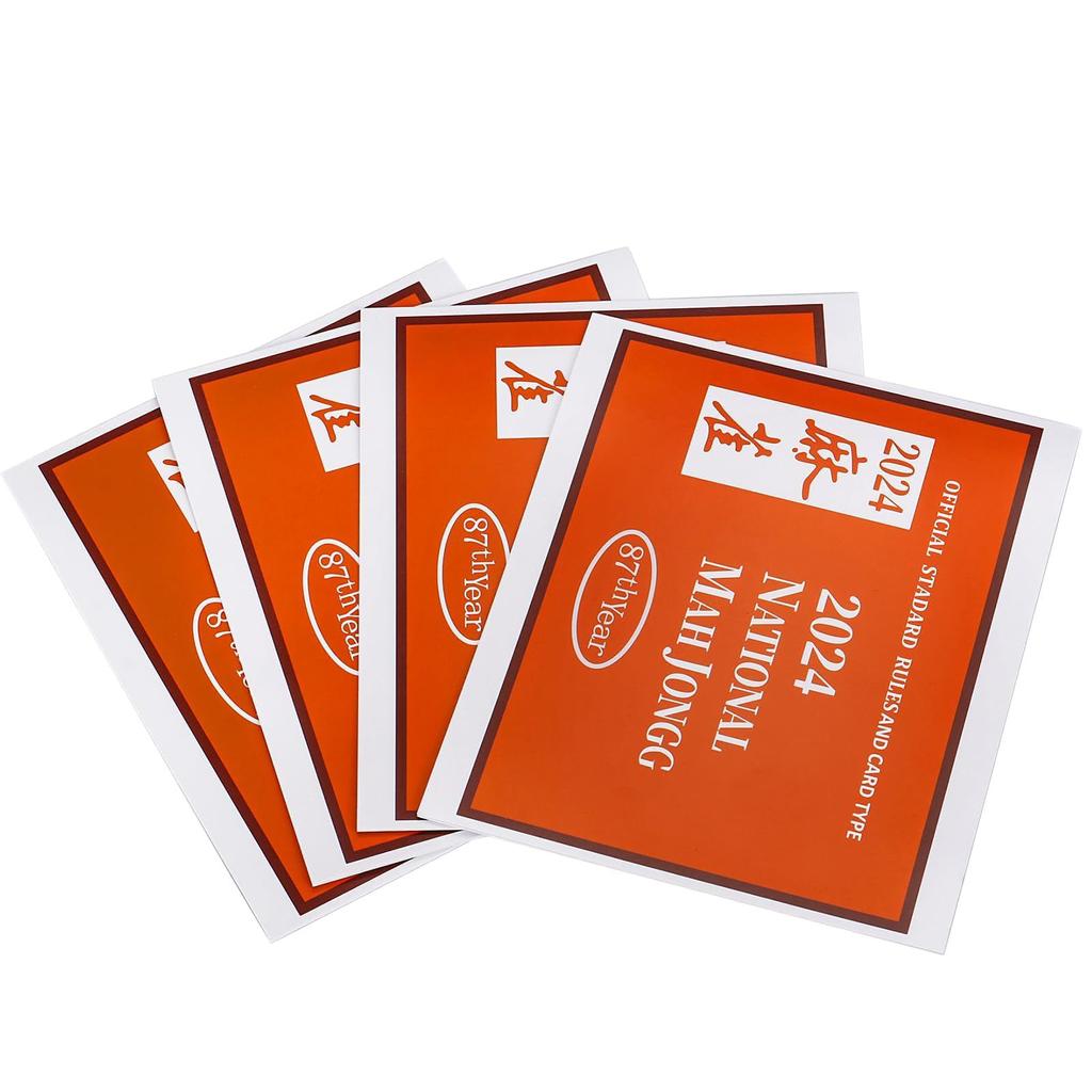 2024 Mahjong Cards Reguli standard și tip de card - Mahjong Scorecard