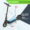 Elektrisk Skoter Vikbar 10" 500W Motor Topphastighet 20Km/h 42V 10AH Max Räckvidd 40Km Last 120Kg Svart S9 Max