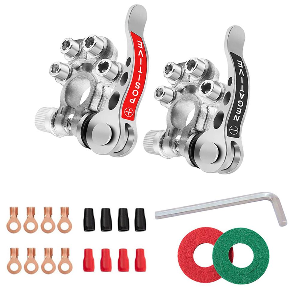 Vrchní svorky autobaterie Rychlé odpojení Svorky baterie Měděné kabelové oka Kabelová svorka Šroubové připojení Sada Auto Loď