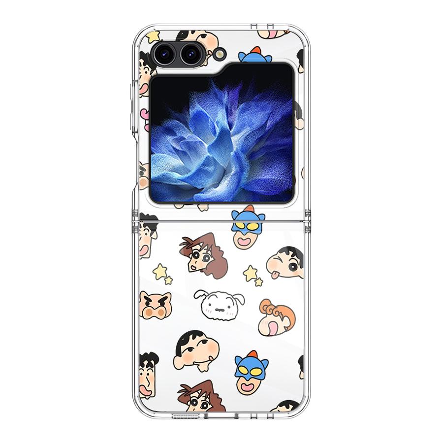 

Crayon Shin Chan Pattern Case for Samsung Galaxy Flip7 FE Z Flip 7 6 5 4 3 Flip6 Flip5 Flip3 Flip4 Back Phone Cover Funda Galaxy Z Flip