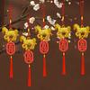 2026 Year of The Horse Pendant Chinese New Year Feng Shui Zodiac Horse Charm with Tassel for Spring Festival Car Rearview Mirror Home Decor