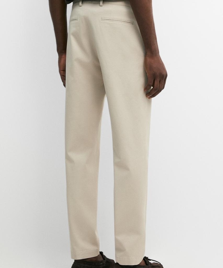 Masimodutti Slim Fit Textured Pants