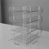 Transparent File Rack Book Shelf Multi-layer Multifunctional Storage Tray Large Capacity Desktop Organizer School Office
