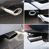 Universal Stainless Steel Exhaust Tip - Straight/Curved Muffler Pipe for Car Tail Throat Decoration