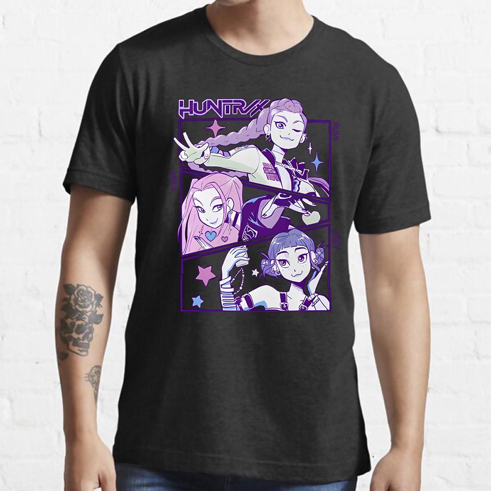 KPop Demon Hunters Derpy Tiger 2025 New Movie High Quality Cotton Harajuku O-neck Casual Shirt Gift