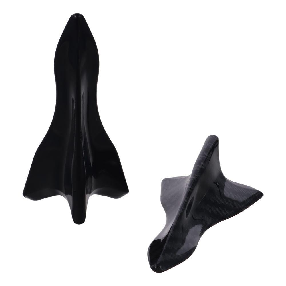 10 Pcs Air Vortex Generator Set, 2 Color Carbon Fiber and Black Shark Fin