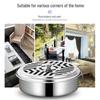 Stainless Steel Mosquito Coil Holder with Safe Ash Catcher and Lid for Outdoor Use