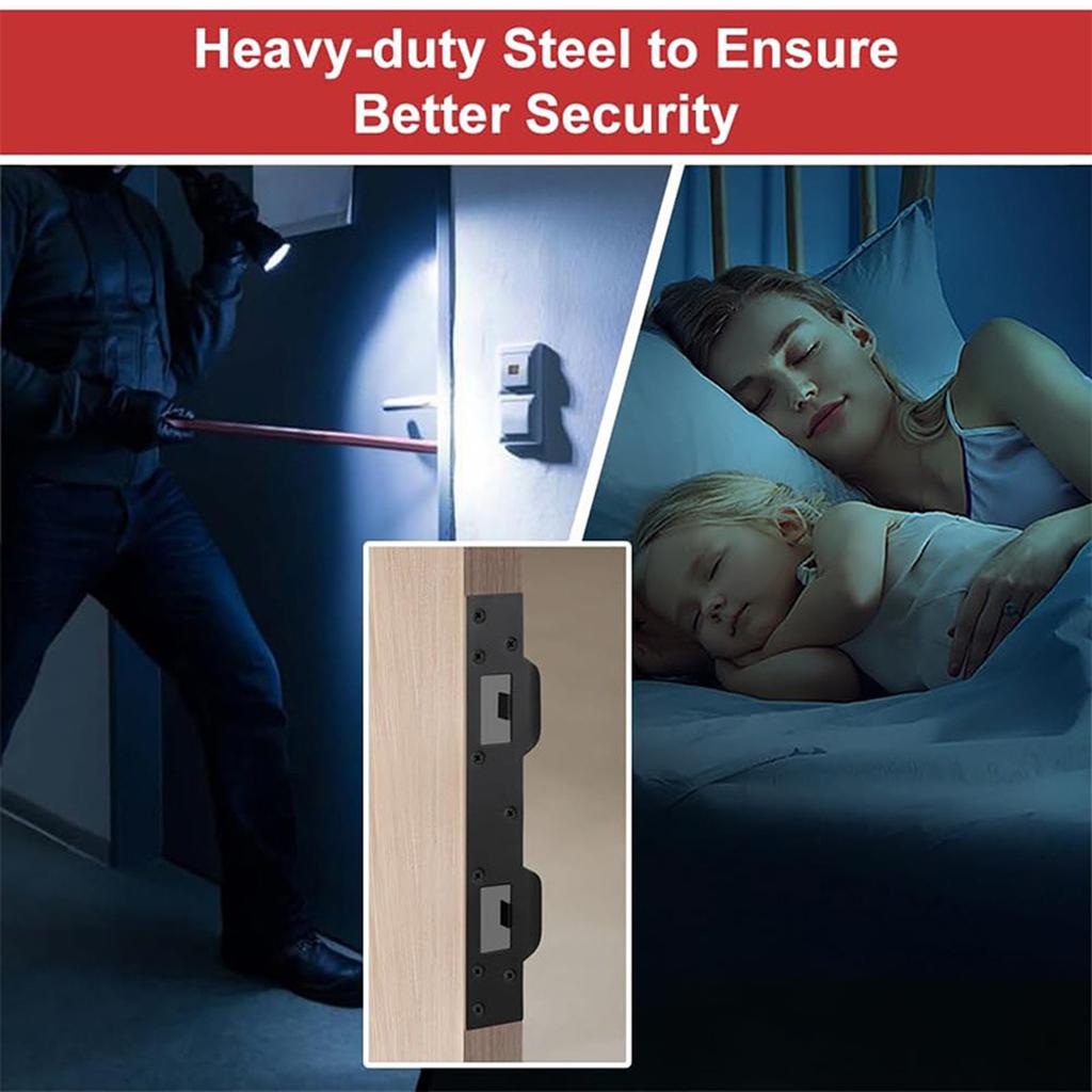 1pc Metal Plate Reinforcer, Double-hole Fastening Plate Used for Exterior and Interior Safety Plates