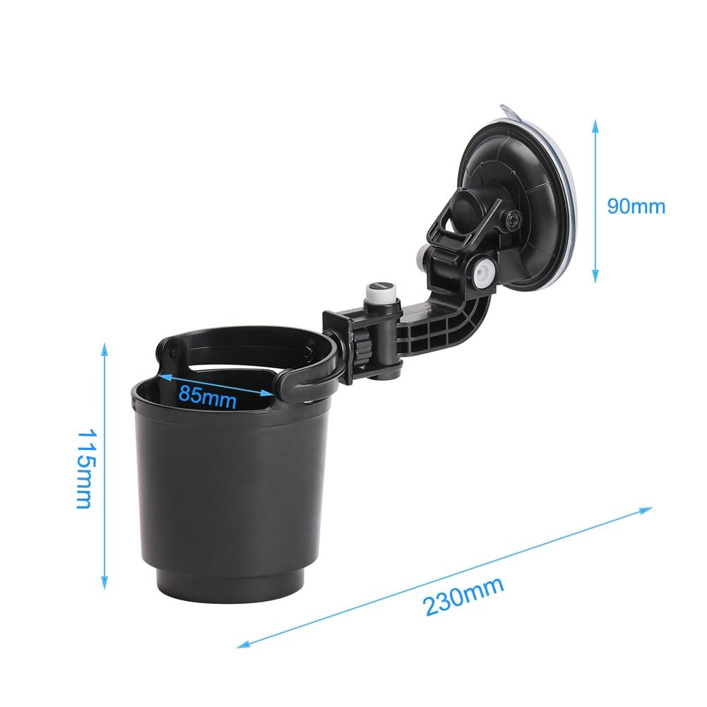 Auto Cup Holder for Cars Recessed Folding Cup Drink Holder Recessed Sturdy Black Folding Vehicle Adjustable Drink Cup Holder