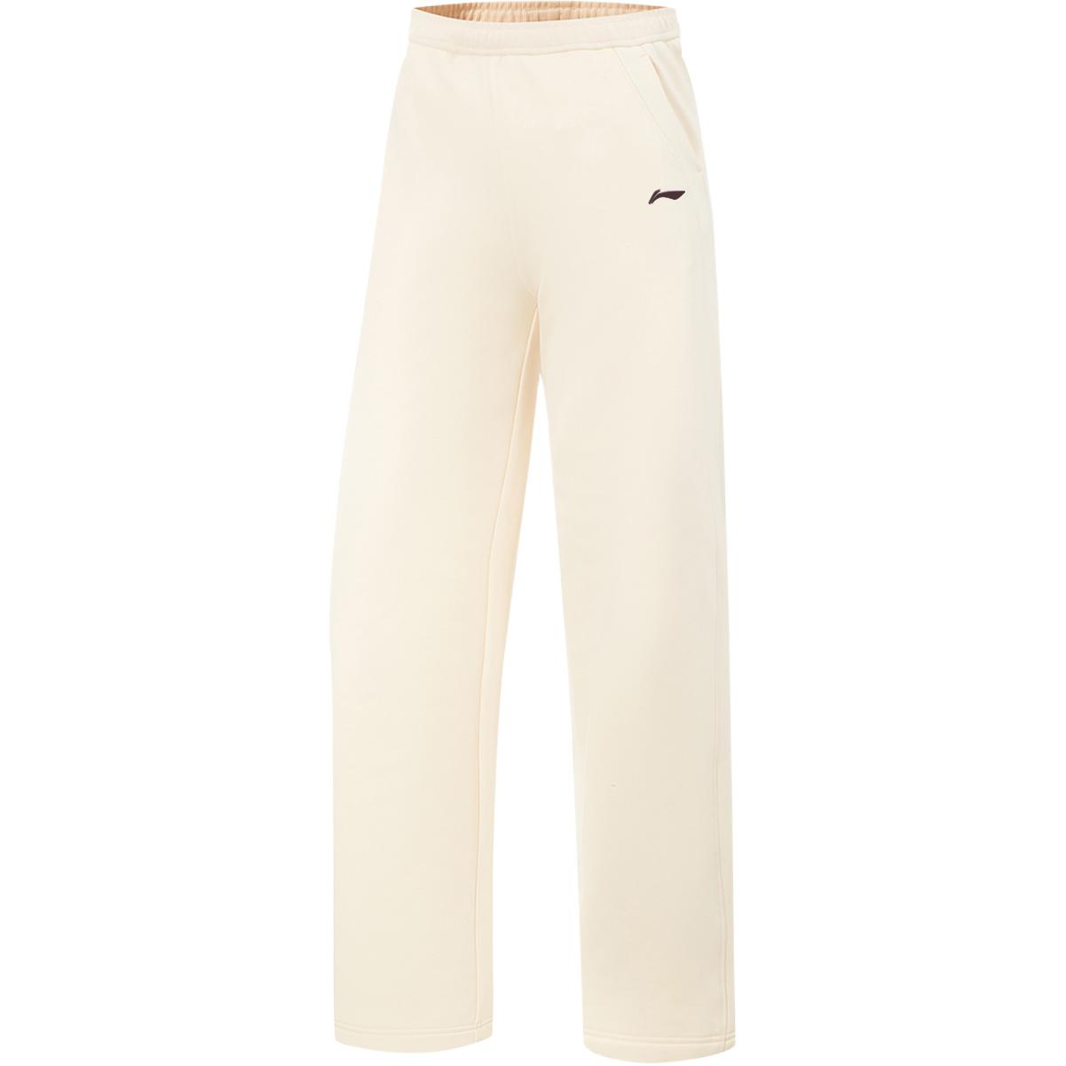 

Li Ning Серия Фитнес Флисовая Подкладка Теплые Модные Широкие Брюки Капри Повседневные Вязаные Спортивные Брюки Женские брюки AKLV972-10 S