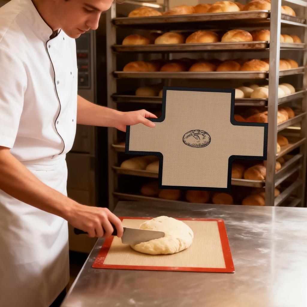 Silikon Brotform Einlage Hochtemperaturbeständig Backmatte Sauerteig Backmatte Für Kekse Gebäck Backwaren Kuchen Pizzen
