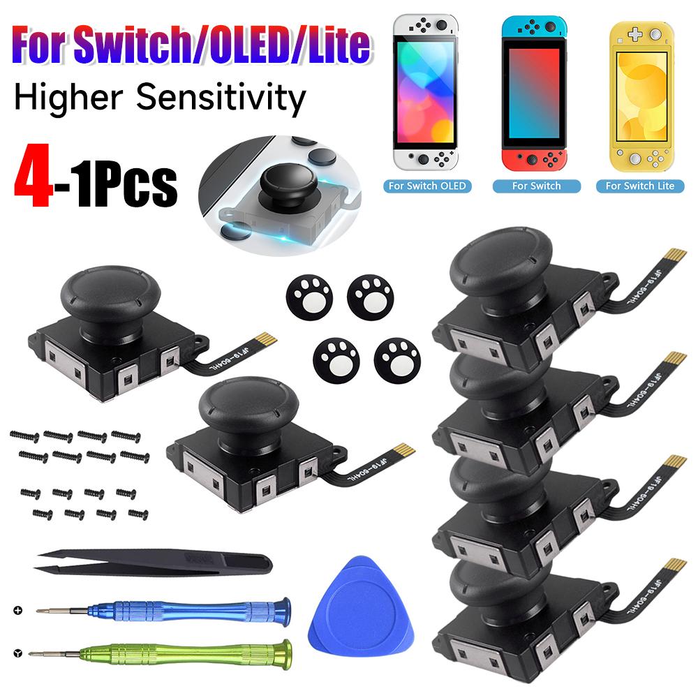 1-6P Hall Electromagnetic Sensing Joystick for JoyCon Replacement No Drifting Stick Thumb Stick For Switch OLED/Lite Accessories