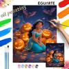 Jasmine Pumpkin Lantern Oil Painting Art Kit Handmade Painting Diy Home Decoration