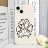 Funny Cartoon Pet Cute Dog Paw Print Phone Case for IPhone 16 15 13 11 12 14 Pro Max Mini XS MAX X XR 7 8 14 Plus SE2 Soft Cover