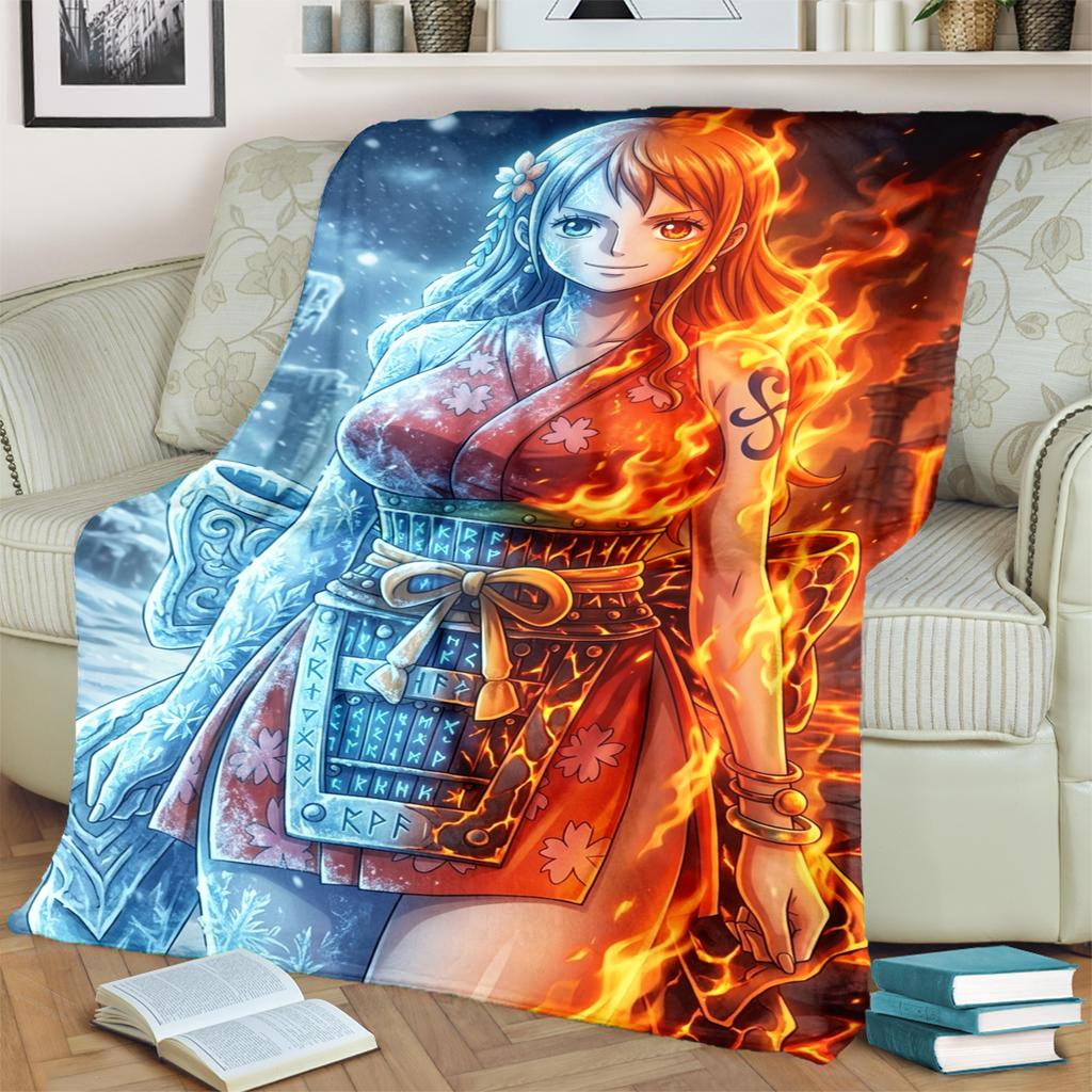 Soft "ONE PIECE" Flannel Blanket Warm for Bedroom, Sofa, Bed, Chair, Outdoor Picnic and Travel Use