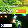 Neoglint Solar Garden Lights Decorative Butterfly Swaying Lawn Lamp Outdoor Landscape Pathway Light IP65 Waterproof