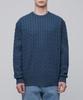 Musinsa Standard Cable Crew Neck Knit [Midnight Blue]