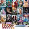 40x50cm Pictures By Numbers Angel Elves HandPainted Coloring Drawing Kits Canvas Oil Painting Portrait DIY Gift Home Decoration