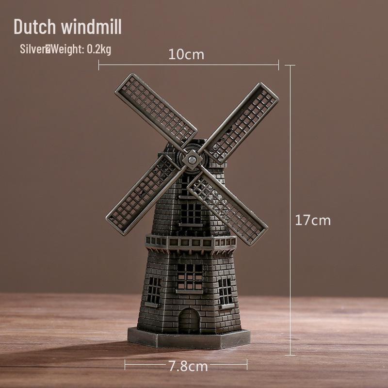 High-End Metal Landmark Building Model for Office & Living Room Decoration