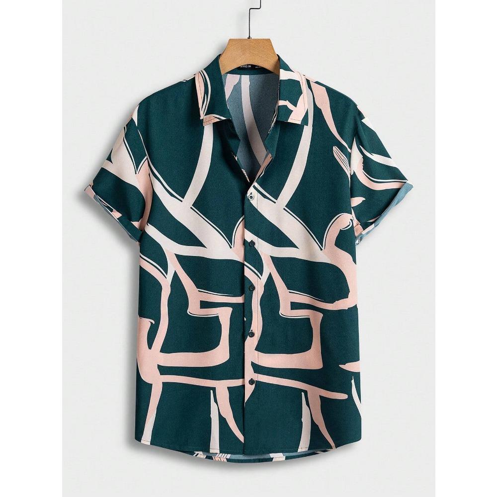 

Мужская рубашка с графическим принтом Manfinity Modomio XL