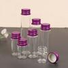 10Pcs 5/7/10/14/18/20/26Ml Tiny Glass Jar Bottles With Aluminium Lid Storage Jar