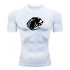 Men's Breathable Compression Athletic T-Shirt, Stylish Bear