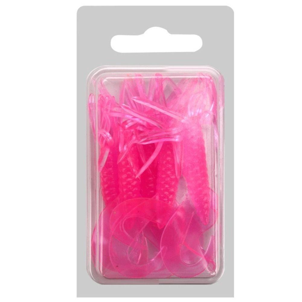 5/10pcs Worm Shape Fishing Lure 1.8g Weight Grub Double Tail Buzz Jig Head Hook  Bass Fishing