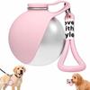 2-in-1 Tragbare Hundewasserflasche, Hundewasserflaschen für Spaziergänge und Reisen, 285ML Edelstahl Hundetrinkflasche & Silikonschale