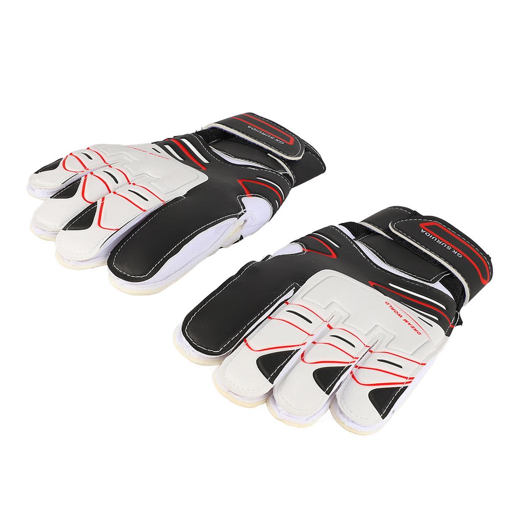 Adult Size 10 Black Goalkeeper Gloves Anti Slip Soccer Goalkeeper Gloves Football Training Match Gloves