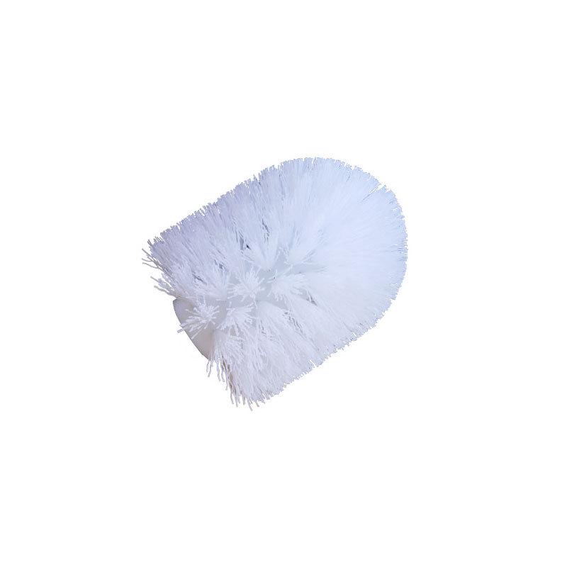 Eco-Friendly White Round Toilet Cleaning Brush with Separate Head