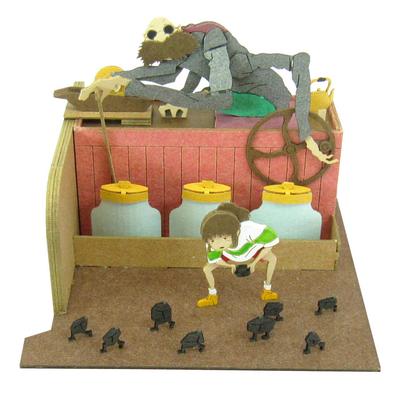 Sankei Studio Ghibli Mini Spirited Away Kamaji and Chihiro Non-Scale Paper Craft MP07-12
