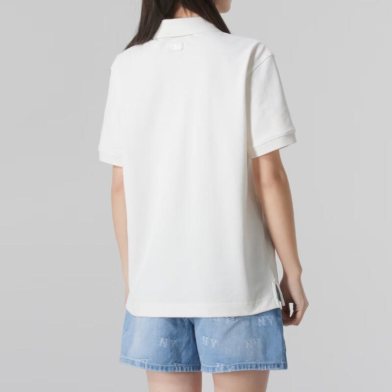 New MLB New York Yankees SS25 Polo Shirt Unisex Ivory 3APQH0153-50IVS