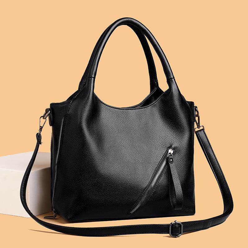 Modische Kunstleder-Umhängetasche für Damen, Handtasche mit großem Fassungsvermögen, Retro-Umhängetasche geeignet für den täglichen Gebrauch und zum Einkaufen