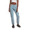 Women's Cargo Pants Urban Classics Organic Stretch Denim - Light Blue - 26