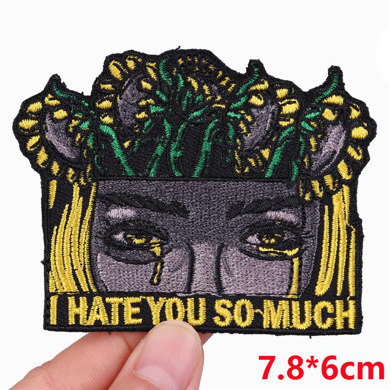 Jackets Embroidered Patches Diy Flame Bat /Horror Punk Patch Iron On Patches For Clothing Thermoadhesive Patches On Clothes Diy 