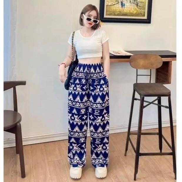 Cat Pants Adjustable Elastic High Waistband Strap Sexy Unisex Man Women Print Thailand Casual Streetwear Beach Bohemian Retro Vintage