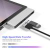 Surface Pro 7 USB Hub Conversion Adapter HDMI Port Ports Type C Port Card Reader High Speed Data Transfer Aluminum Surface Pro7 Dedicated Hub 6-in-2