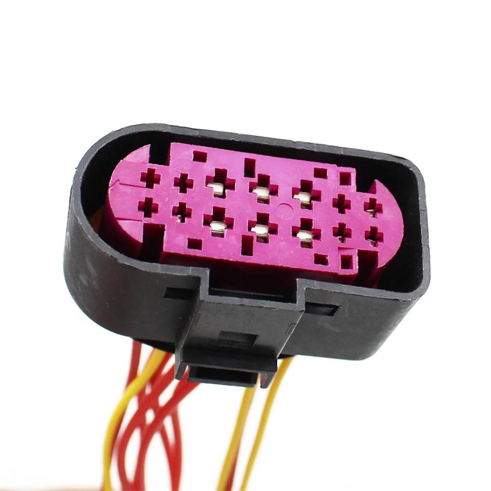 10 To 14 Pin Wire Harness Connector Adapter Xenon Headlight For Volkswagen and 1J0973737