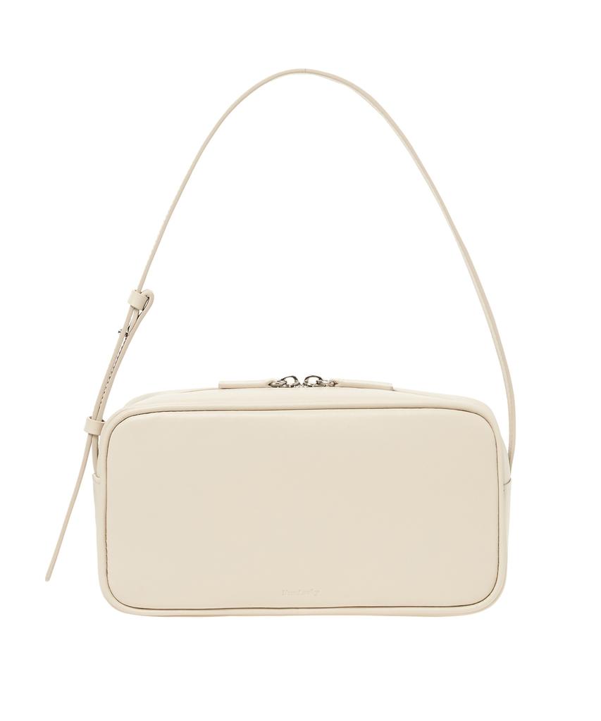 New Looky Square Leather Shoulder Bag _Ivory