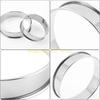 KX4B Double Rolled Edges Baking Rings Practical Pastries Rings Stable Nonstick Cooking Molds for Muffins and Tarts