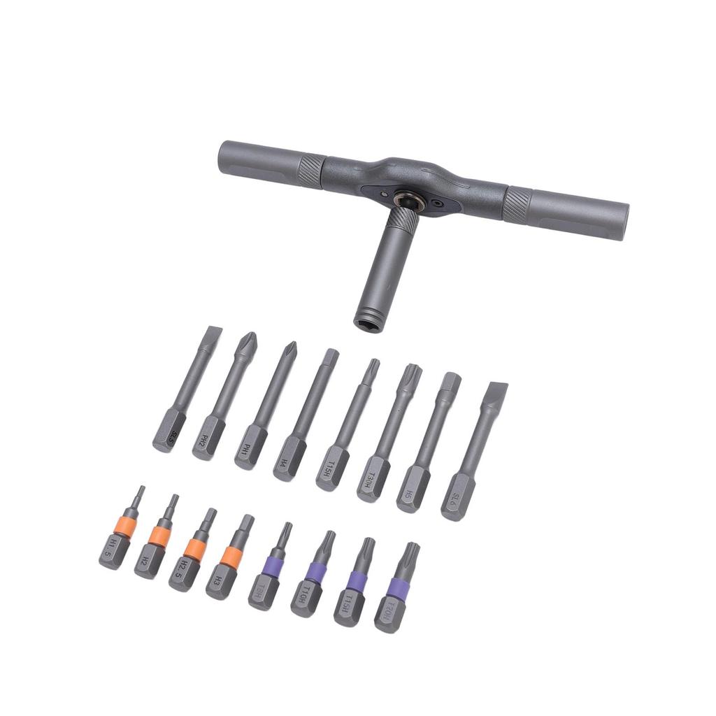 Multipurpose Screwdriver Set S2 Alloy Steel Ratchet Driver Bits for Home Repair Car Maintenance