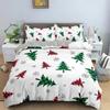 Christmas Decoration Bedding Set Luxury Soft Duvet Cover Set 3D Christmas Printed Quilt Cover King Queen Twin Size Home Textile